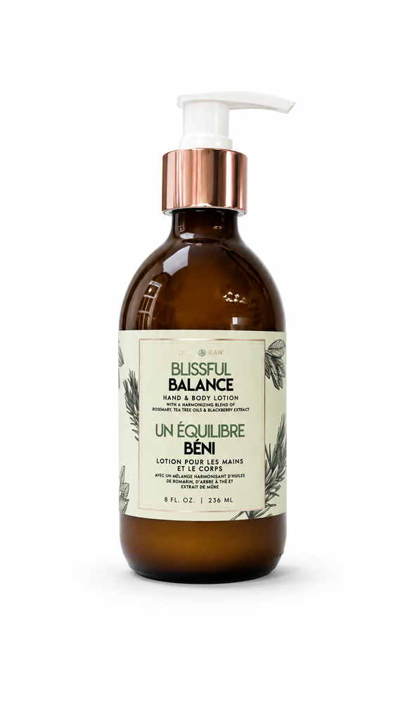 Blissful Balance Hand & Body Lotion – Rosemary, Tea Tree Oils & Blackberry Extract | 8 fl. oz. / 236 mL
