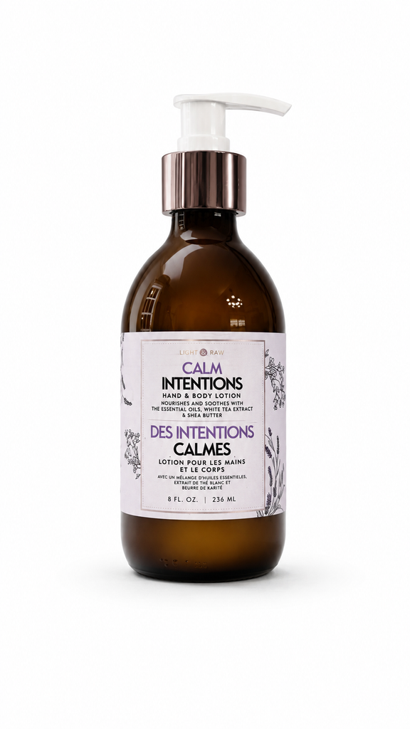 Calm Intentions Hand & Body Lotion – Essential Oils, White Tea Extract & Shea Butter | 8 fl. oz. / 236 mL