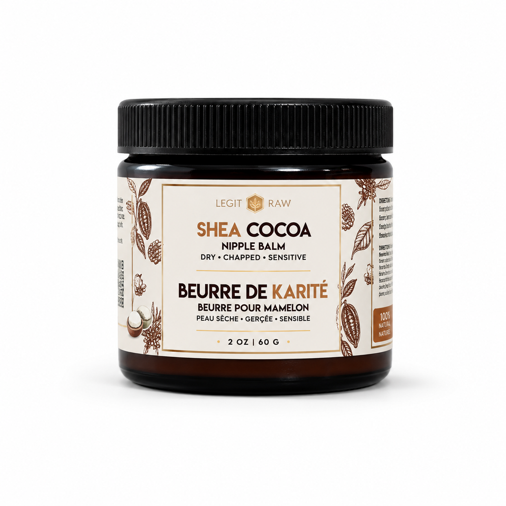 Shea Cocoa Nipple Balm – For Dry, Chapped & Sensitive Skin | 100% Natural | 2 oz. / 60 g